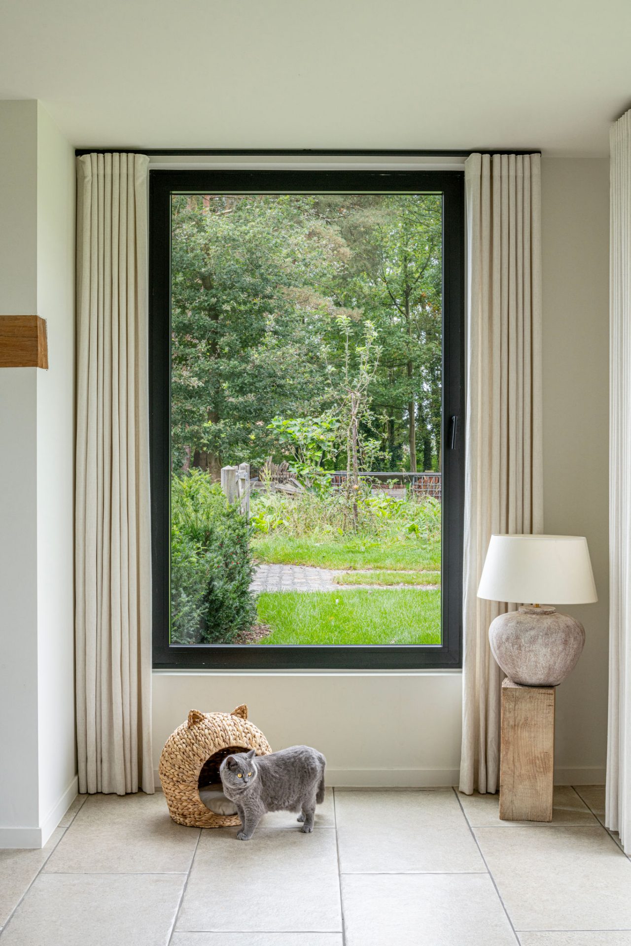 All windows are Decalu110 Steel.

The window with the curved top on the left at the front facade (living area) is Zendow#neo.